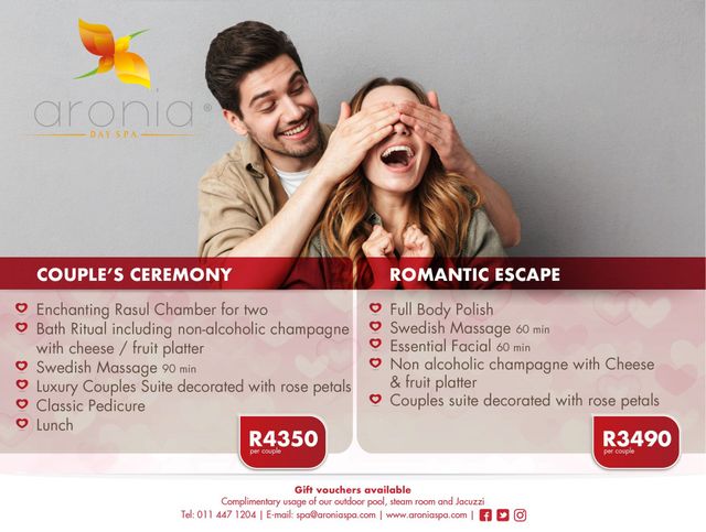 Aronia Day Spa Couples Massages and Packages